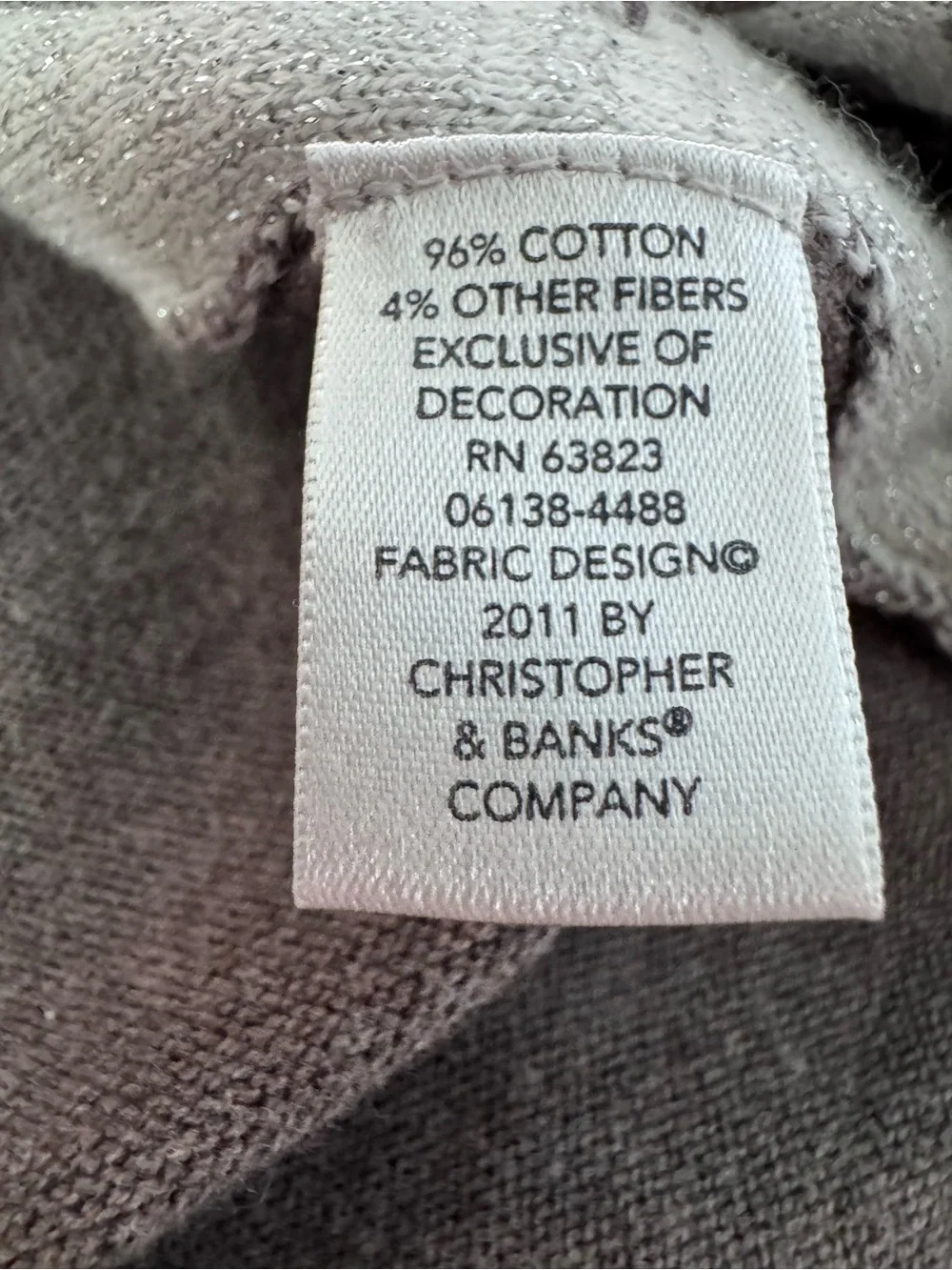 Christopher & Banks Hand Beaded Winter Scene Cardigan Sweater Gray Medium